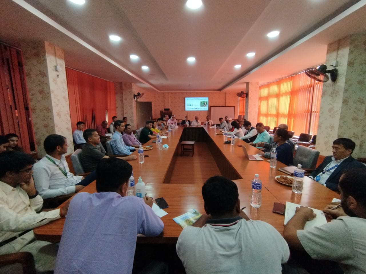 Human-monkey conflict roundtable deliberations at the Tiger Hall, DNPWC